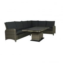 Hoekloungeset Aruba - Wicker - Antraciet - Qopps