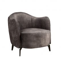 Fauteuil Bondo - Fluweel - Donkergrijs  - Tower Living