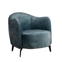 Fauteuil Bondo - Fluweel - Blauw  - Tower Living