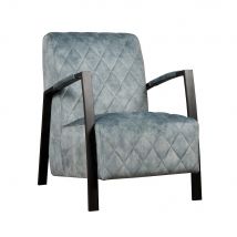 Fauteuil Villa - Velvet - Licht blauw - Tower Living