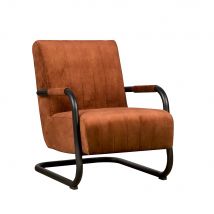 Fauteuil Riva - Fluweel  - Koper - Tower Living