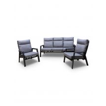 Loungeset Exome - Aluminium - Antraciet - Qopps