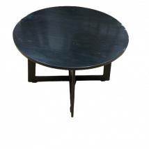 Salontafel Major - Medium - Rond - Zwart - Marmer - WGXL Collection