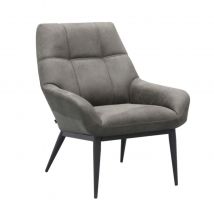 Fauteuil Loek - Microvezel - Antraciet - MxSofa