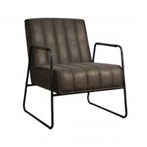 Fauteuil Santo - Miami Leer - Antraciet - Tower Living