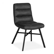Eetkamerstoel Bowie - Antraciet - Microvezel - MXSofa