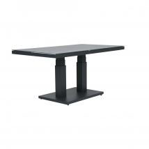 Tuintafel Rubly - Hoogte verstelbaar - Aluminium - Antraciet - Qopps