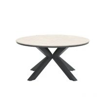 Tuintafel Edison - Rond - Ø148 cm - carbon black - Garden Impressions
