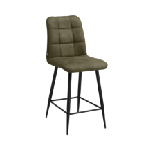 Barstoel Dex - Zithoogte 62,5 cm - Microstof - Mossgroen - MxSofa