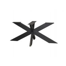 Spinpoot 140 cm - 15 x 5 cm - Zwart - Metaal- WGXL Collection