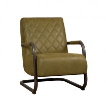 Fauteuil Civo - Microleder - Groen - Tower Living