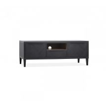 TV-kast Gamma - Klein - Lamulux - Old piano - Old teak - Maxfurn