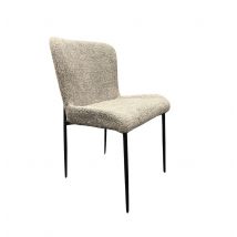 Eetkamerstoel Hugo - Bouclé stof - Grijs - Alcos