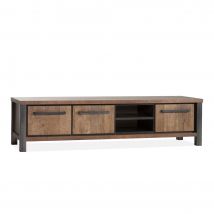 TV Meubel Kinga - Groot - Lamulux - Old teak - Maxfurn