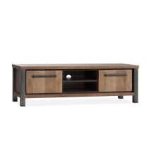 TV Meubel Kinga Klein - Lamulux - Old teak - Maxfurn