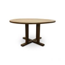 Tuintafel Rond - Teakhout Outdoor - NWD - 130 cm - WGXL Collection