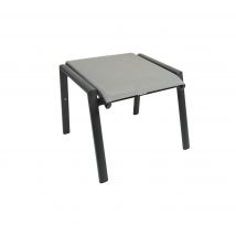 Voetenbank Himbo - Aluminium - Textileen - Antraciet - Qopps