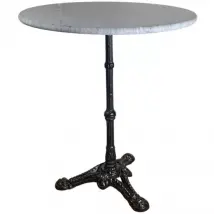 Tuintafel Bistro - Marmer - Rond - Ø60 cm  - Grijs - Lesli Living