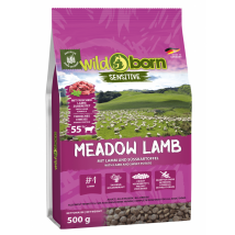 Hundefutter getreidefrei mit Lamm 500g Trockenfutter WILDBORN Meadow Lamb