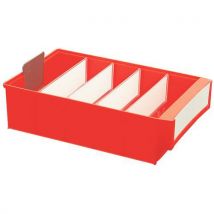 Varastolaatikko 400 mm 4,5 l punainen - Witre