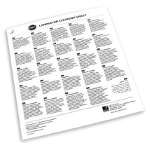 GBC - Puhdistusarkit laminointikoneelle A3/A4 - 210 x 297 mm - Helppo ja tehokas puhdistus