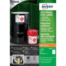 Avery - Vahvat polyeteenietiketit lasermustesuihkukopiokone 210x297 mm