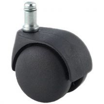 Tente - Työtuolin pyörät - 50 mm nivelpyörät - Musta - 4 kpl sarja