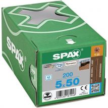 Spax - Terassiruuvi t-star plus a2 antiikki ø 5x50