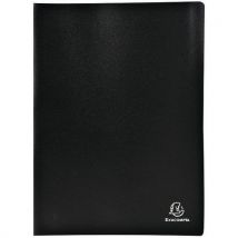 Exacompta - Rakeinen pp-näyttökirja paksuus 0,3 musta - 60 sivua