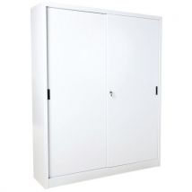 Manutan expert - Kaappi liukuovilla 2000 x 1600 vaaleanharmaa