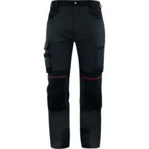 Delta plus - Stretch-työhousut m5pa3 harmaa/musta koko 5xl