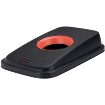Rothopro - Selecto premium -kansi jossa pyöreä sisäänveto-aukko musta/punainen