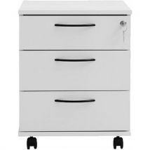 Lotuss - Rullalaatikosto 3 laatikkoa 500x420x505 valkoinen laminaatti