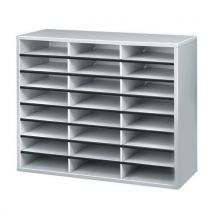 Fellowes - Lokerikkohylly harmaa a4 24 lokeroa