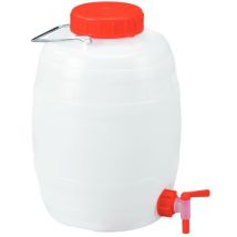 Mobil Plastic - Muovikanisteri 5 L - Valkoinen - 5 kpl pakkaus - Kierrätettävä