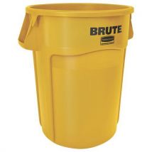 Rubbermaid - 167 litran brute-astia jossa ilmanvaihto – keltainen
