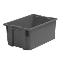 Nopla - Kuljetuslaatikko boston 50 l harmaa/musta rec