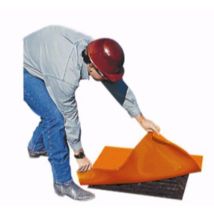 Kaivonsulkumatto nelikulmainen - 610 x 610 mm punainen kierrätettävä