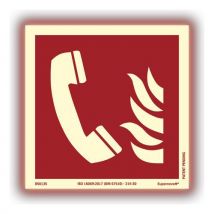 Systemtext - Kyltti supernova+ palohälytyspuhelin alum. 150x150 mm