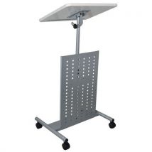 Desq - Puhujanpöytä flexibel hopea/valkoinen