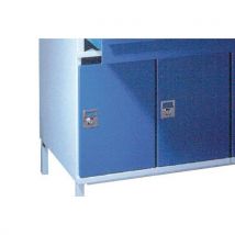 Postikaappi metallista sininen 2 lokeroa 47,5 x 60 x 50 - Witre
