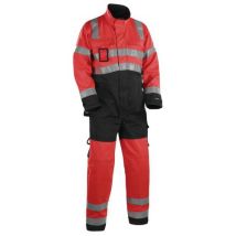 Blaklader - Highvis haalari Huomio punainen/Musta - Koko 56 - EN 20471 - Miesten suojapuku