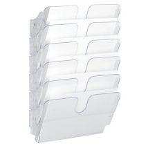 Durable - Flexiplus seinäjärjestelijä - 6 A4 vaakamallista osiota - Kirkas muovi - Kierrätettävä