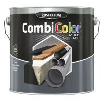 Rust-oleum - Monipuolinen maalipurkki 2,5 litraa mustaa satiinia