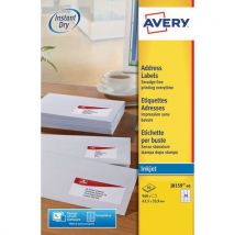 Avery - 960 mustesuihkuetiketin pakkaus 63,5x33,9 mm