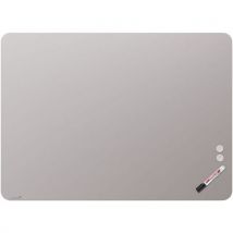 Legamaster - Lasitaulu mattapintainen pyöristetyillä kulmilla 100x200 cm warm grey