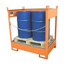 Bauer - Ympäristölava 2 seisovalle tynnyrille maalattu