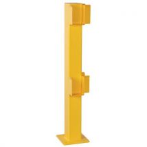 Crash stop - Kulmapylväs turvakaide kiinnityslevyillä