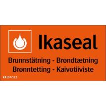 Kyltti Vuodontorjunta Kaivotiiviste - Oranssi Suorakulmio 170 x 90 mm