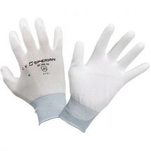 Honeywell - Tekstiilikäsine poly white koko 10